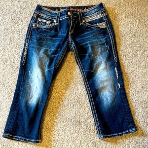 Rock Revival Capri Jeans Size 26